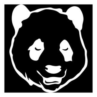 Sexy Panda Decal (White)